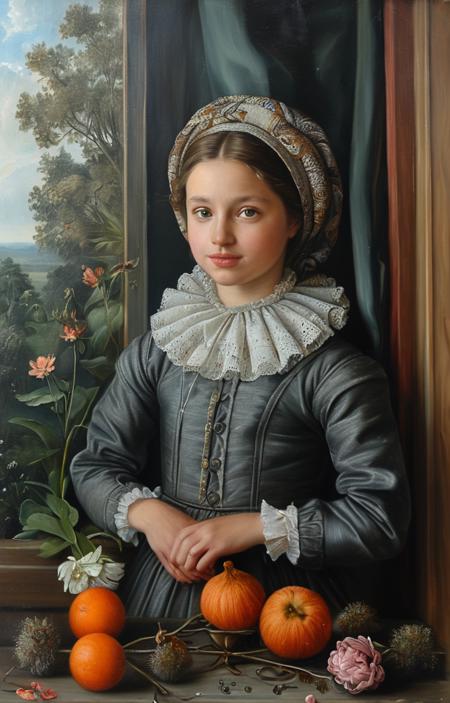 07505-2480657480-masterpiece,best quality,_lora_tbh127-sdxl_0.8_,portrait of girl,oil painting,style of Clara Peeters,.png